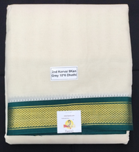 Load image into Gallery viewer, Pure cotton Muhurtham dhoti 10*6 9kann
