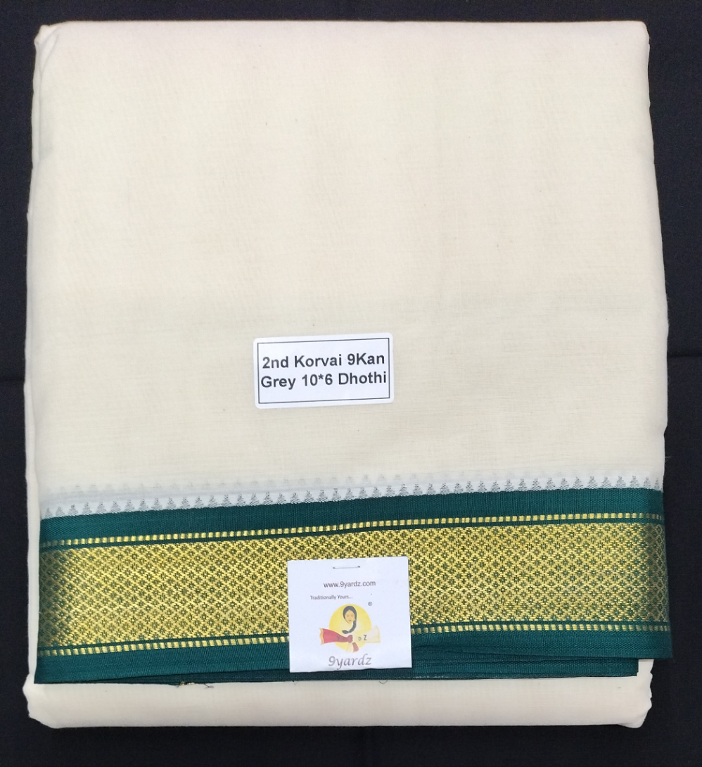 Pure cotton Muhurtham dhoti 10*6 9kann