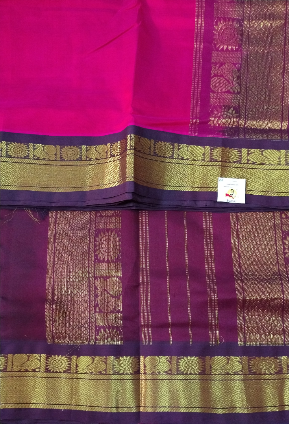 Pure silk cotton -Korvai 10yards madisar