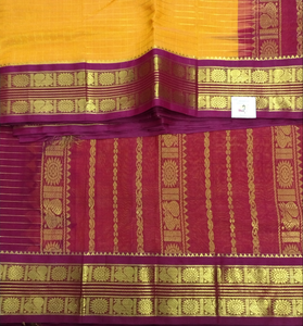 Pure silk cotton -Korvai 10yards madisar