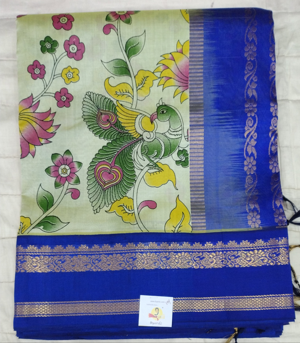 Semi silk Printed Korvai 6Yards
