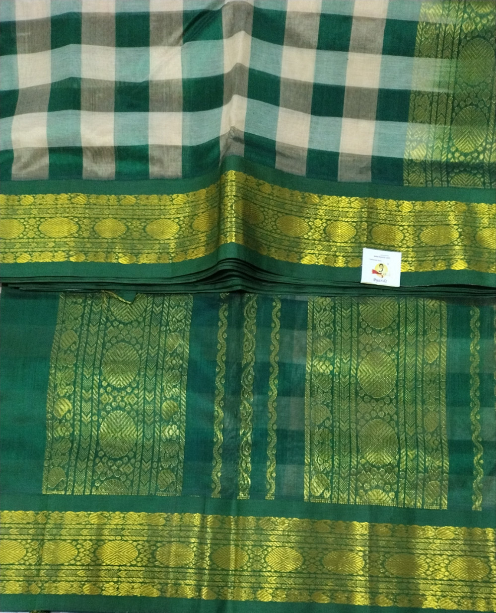 Pure silk cotton -Korvai 10yards madisar