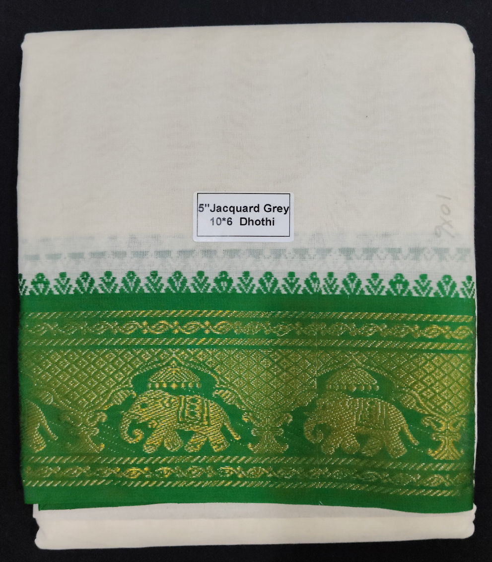 Cotton Dhothi Jacquard 10*6