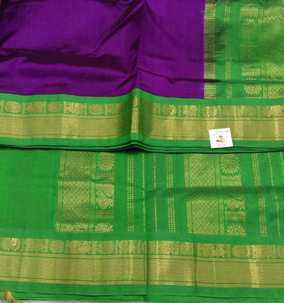 Pure silk cotton -Korvai 10yards madisar