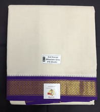 Load image into Gallery viewer, Pure cotton Muhurtham dhoti 9*5 9maadampet