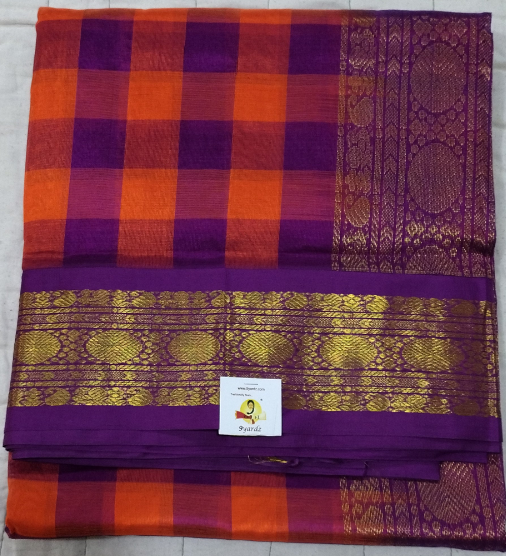 Pure silk cotton -Korvai 10yards madisar