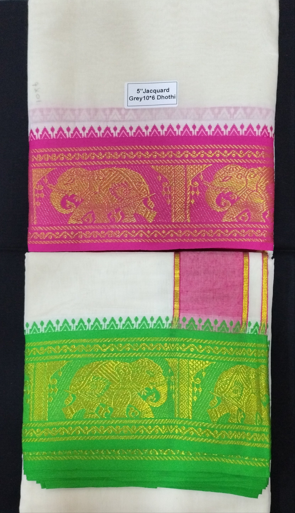 Cotton Dhothi Jacquard 10*6