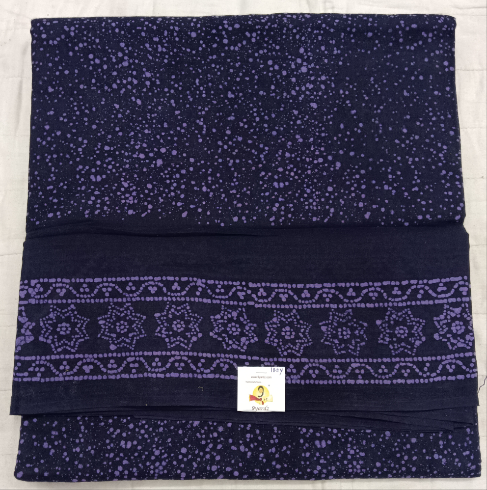 Sungudi cotton 10.5yards 49"