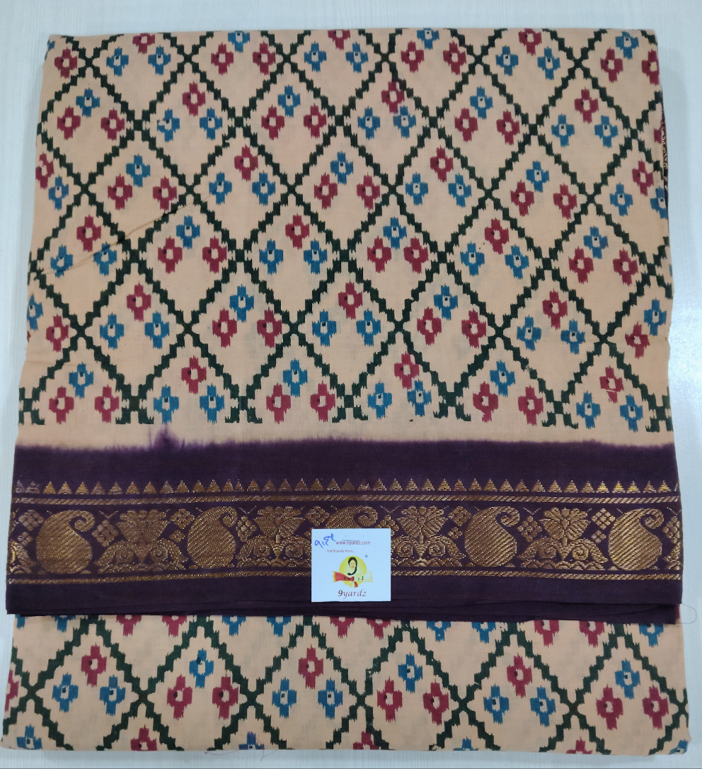 Sungudi cotton 9.5 yards madisar