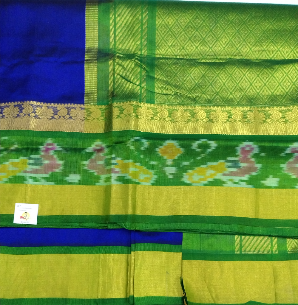 Korvai Silk Cotton Pochampalli 10yardz