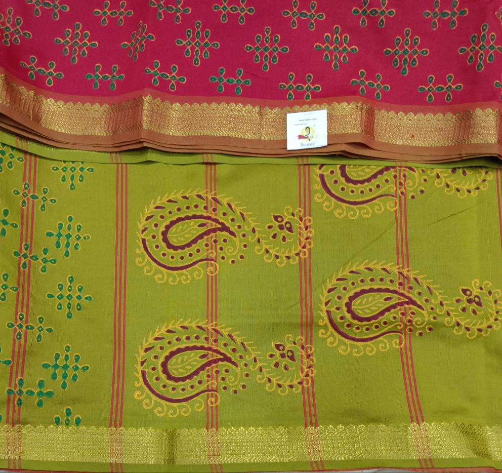 Semi Silk cotton printed Madisar
