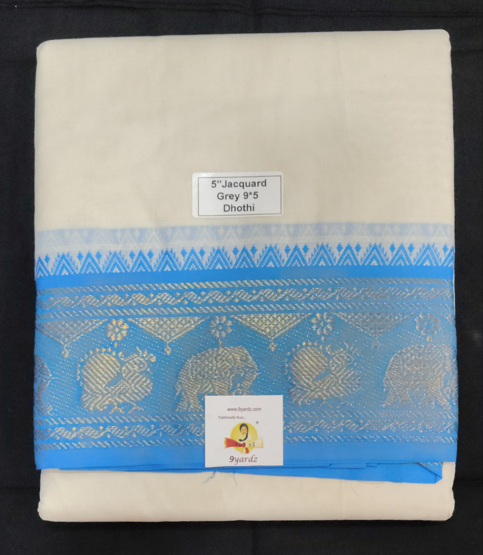 Cotton Dhothi Jacquard 9*5