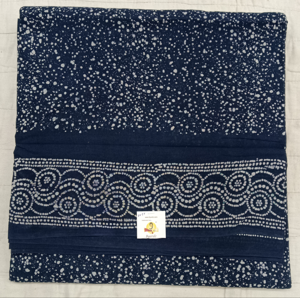 Sungudi cotton 10.5yards 49"