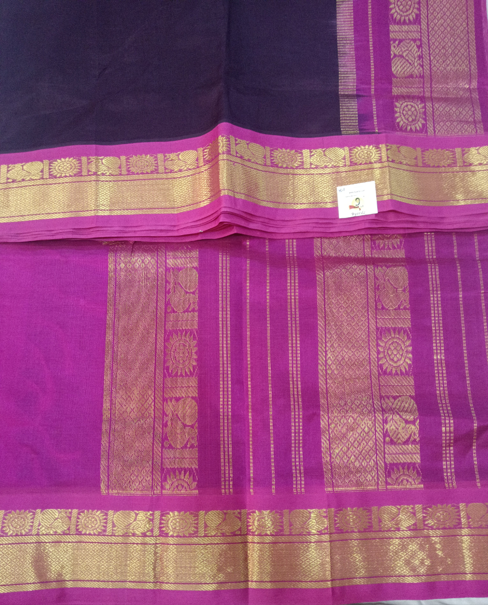 Pure silk cotton -Korvai 10yards madisar