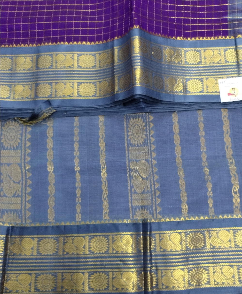 Pure silk cotton -Korvai 10yards madisar