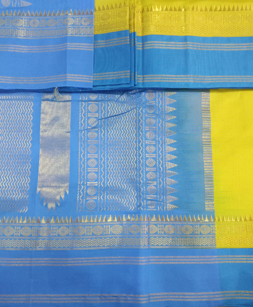 Semi Silk cotton Korvai Madisar