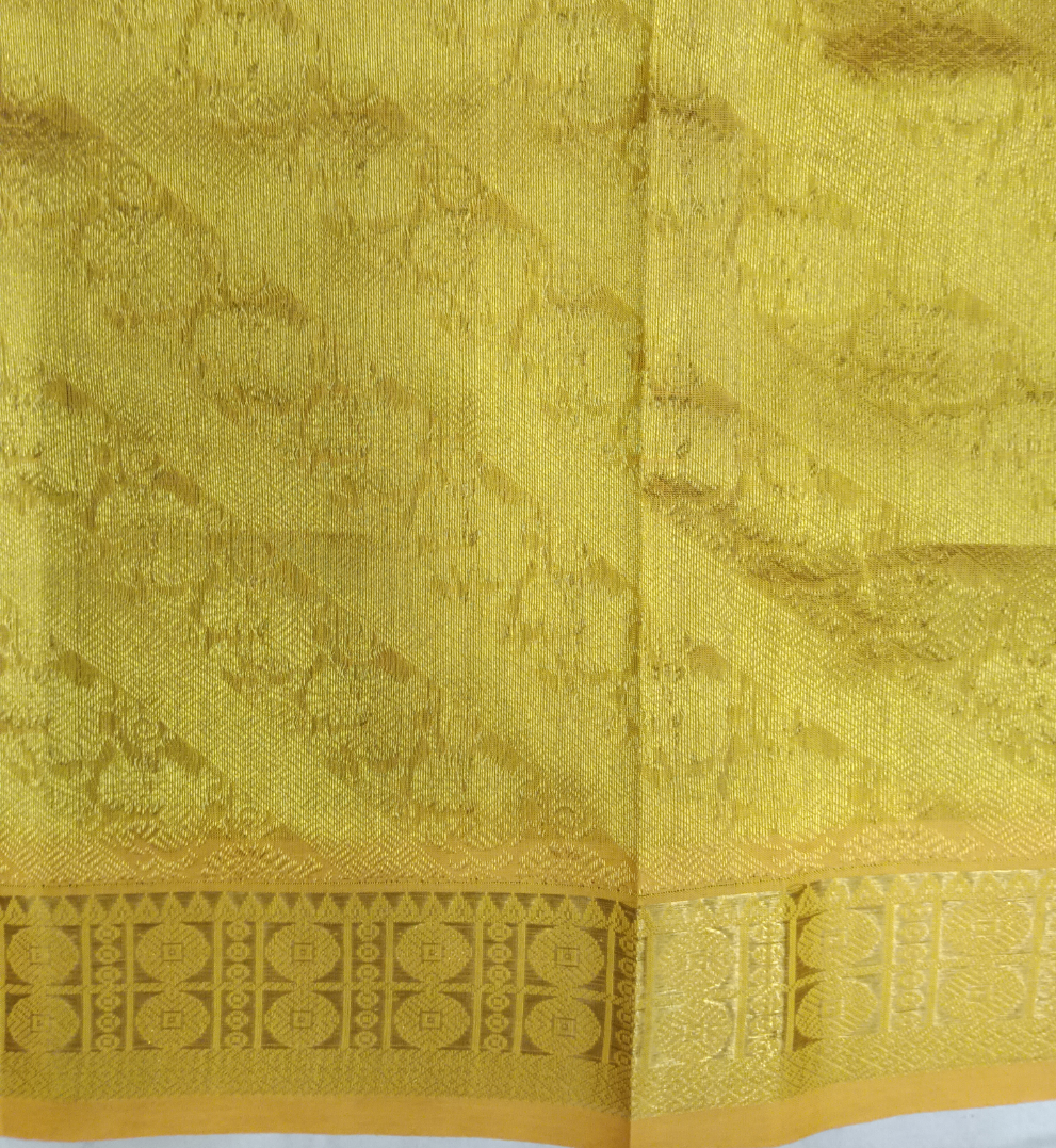 Pure silk cotton- Reverse Pallu- Semi Korvai