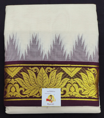 Pure cotton Muhurtham dhoti 9*5