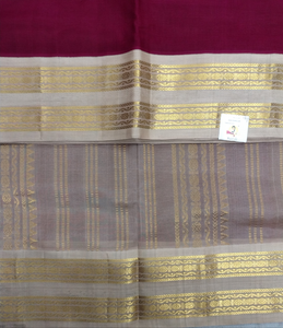 Pure silk cotton Korvai 12yardz