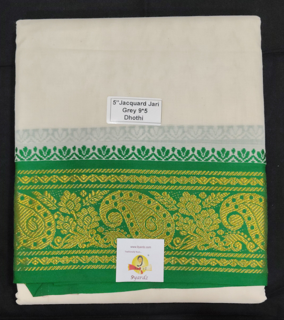 Cotton Dhothi Jacquard 9*5