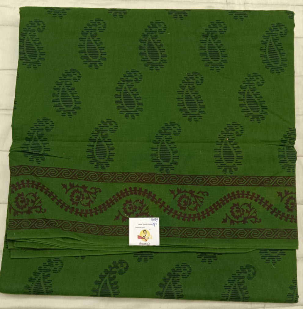 Sungudi cotton 10.5yards 49"