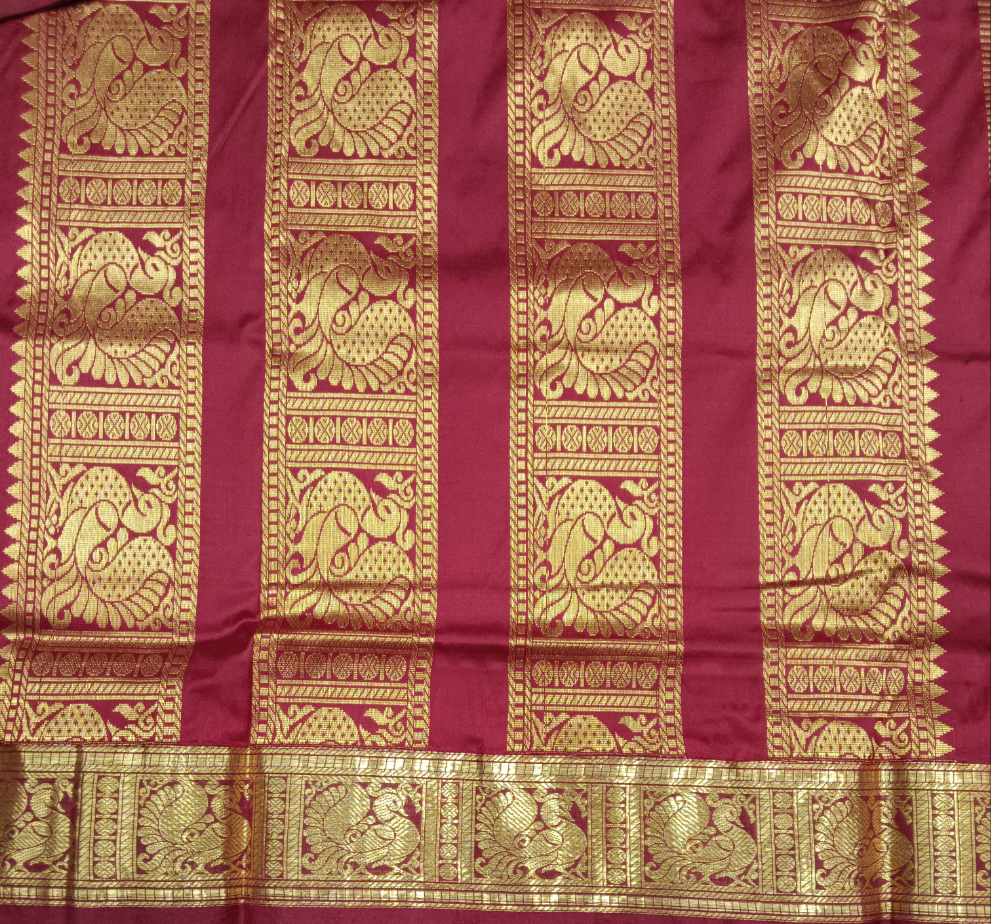 Pure silk 11yardz  saree