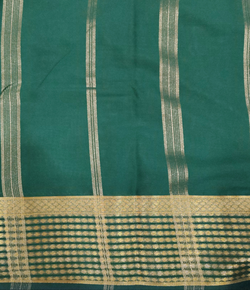 Synthetic Mysore silk 6yardz