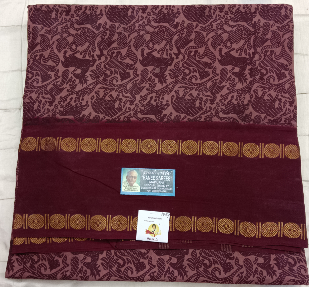 Ranee voyal saree 10.5yardz(9.5mtrs)