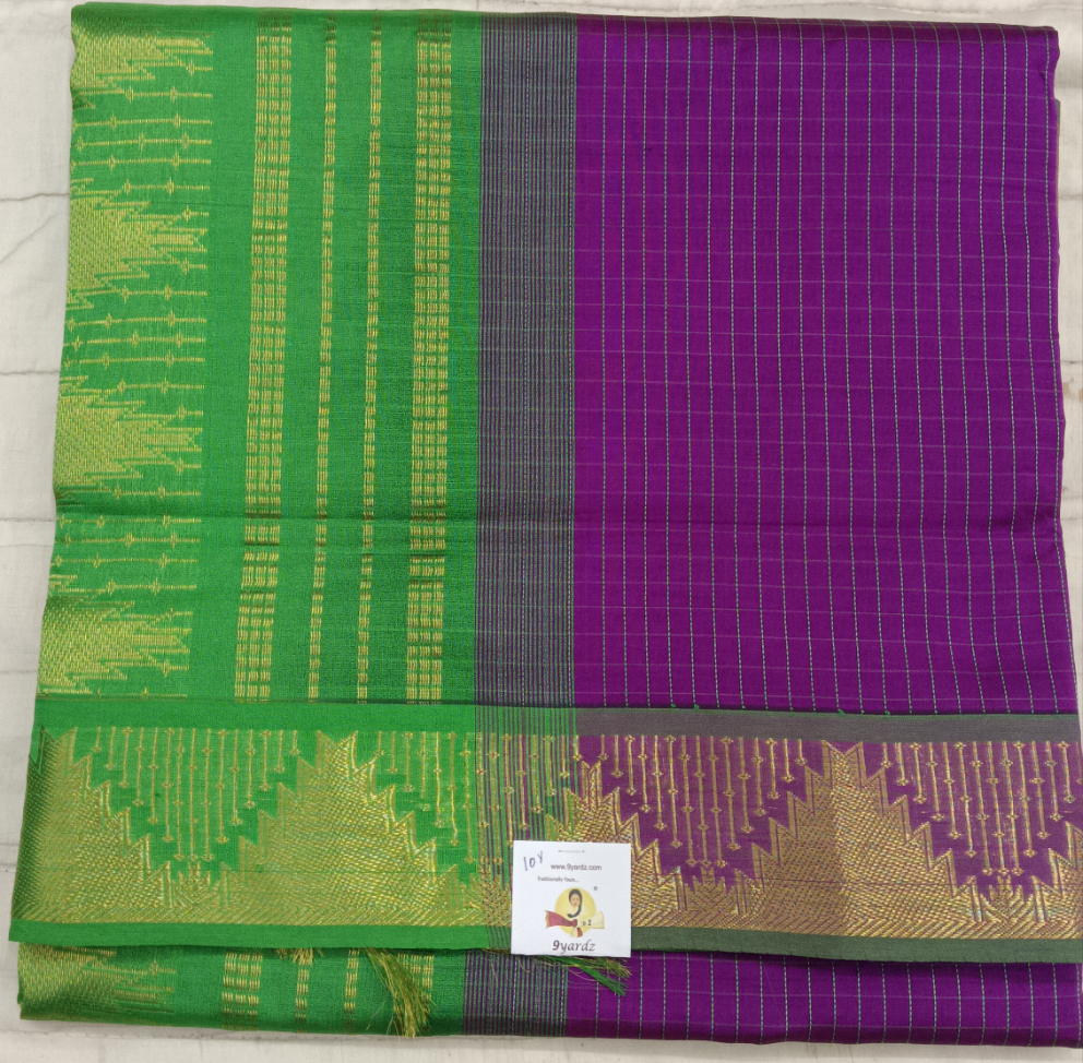 Semi Silk cotton Madisar Checked