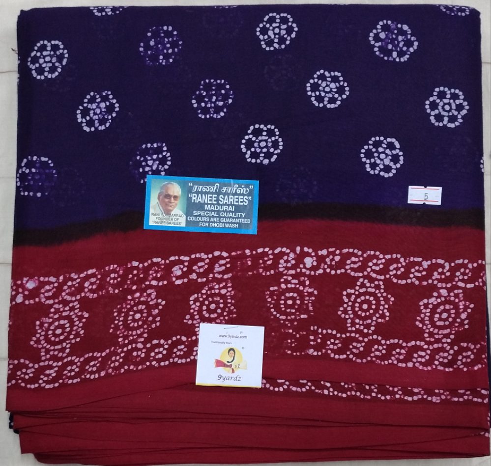 Ranee voyal saree 10.5yardz(9.5mtrs)