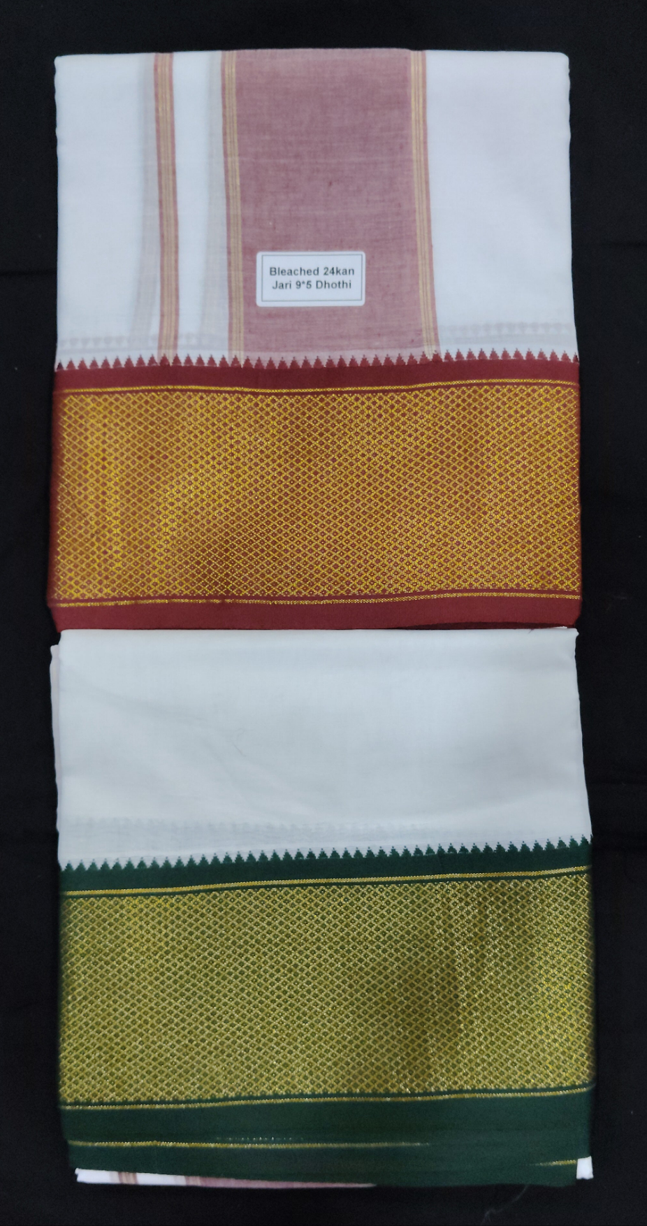 Cotton Dhothi Bleached 9*5