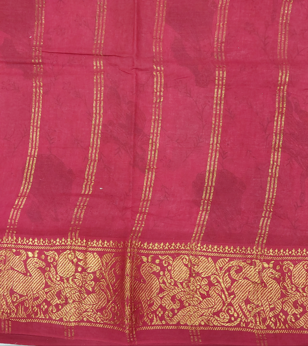 Kalamkari Printed Sungudi 10 yards