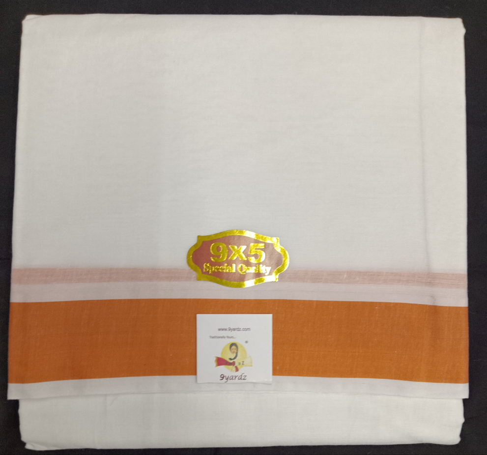 Nagari Cotton Dhothi Bleached 9*5