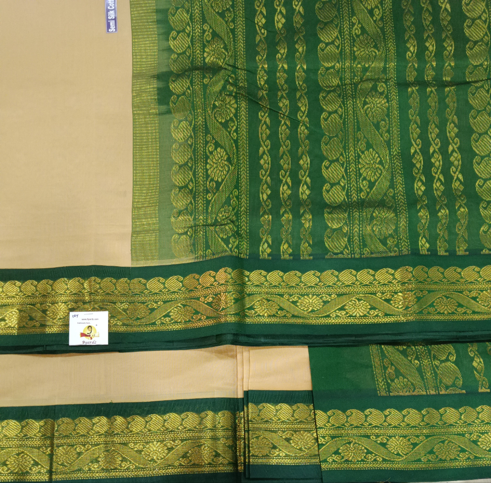 Semi Silk cotton Korvai Madisar