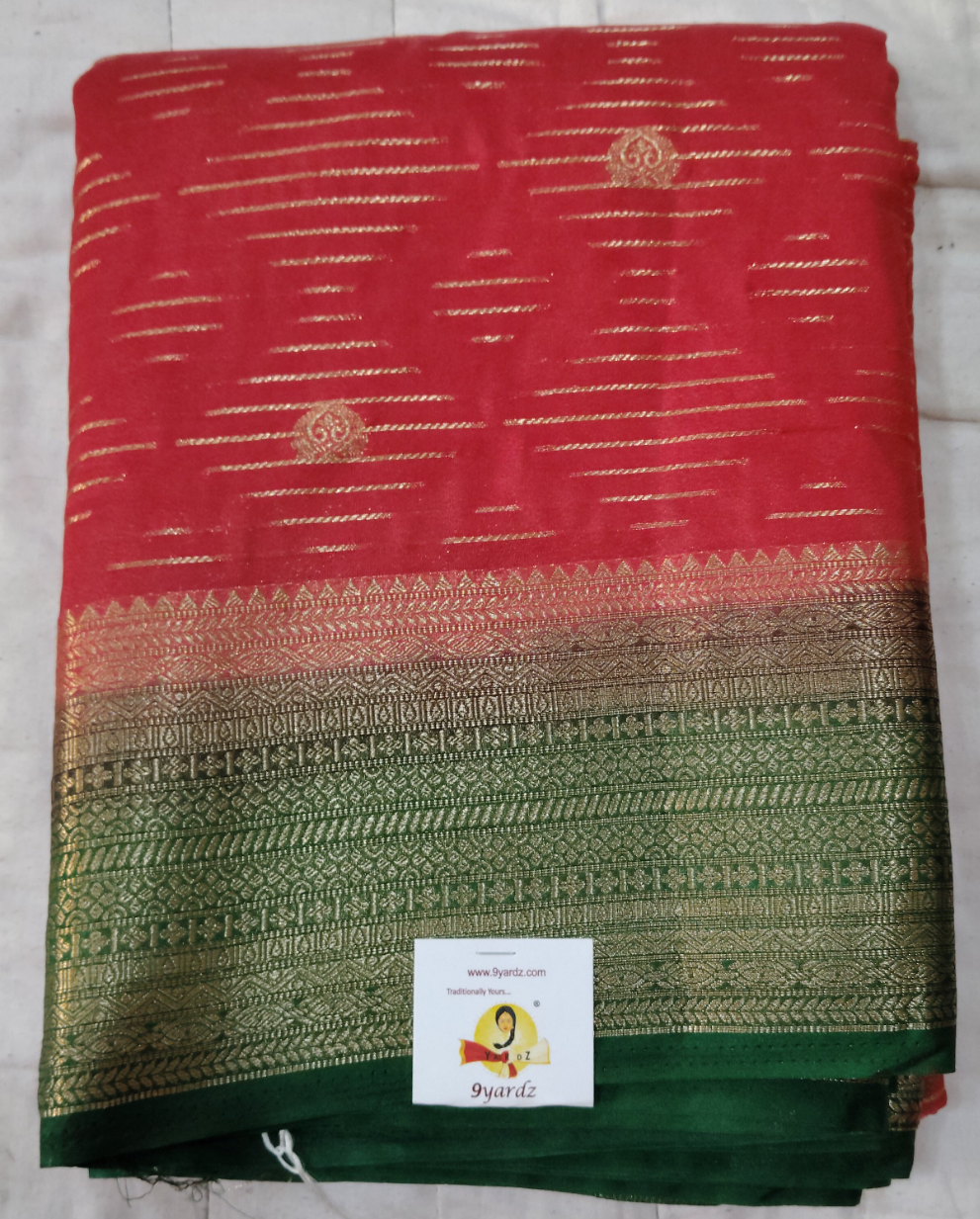Mysore crepe silk checked (synthetic)