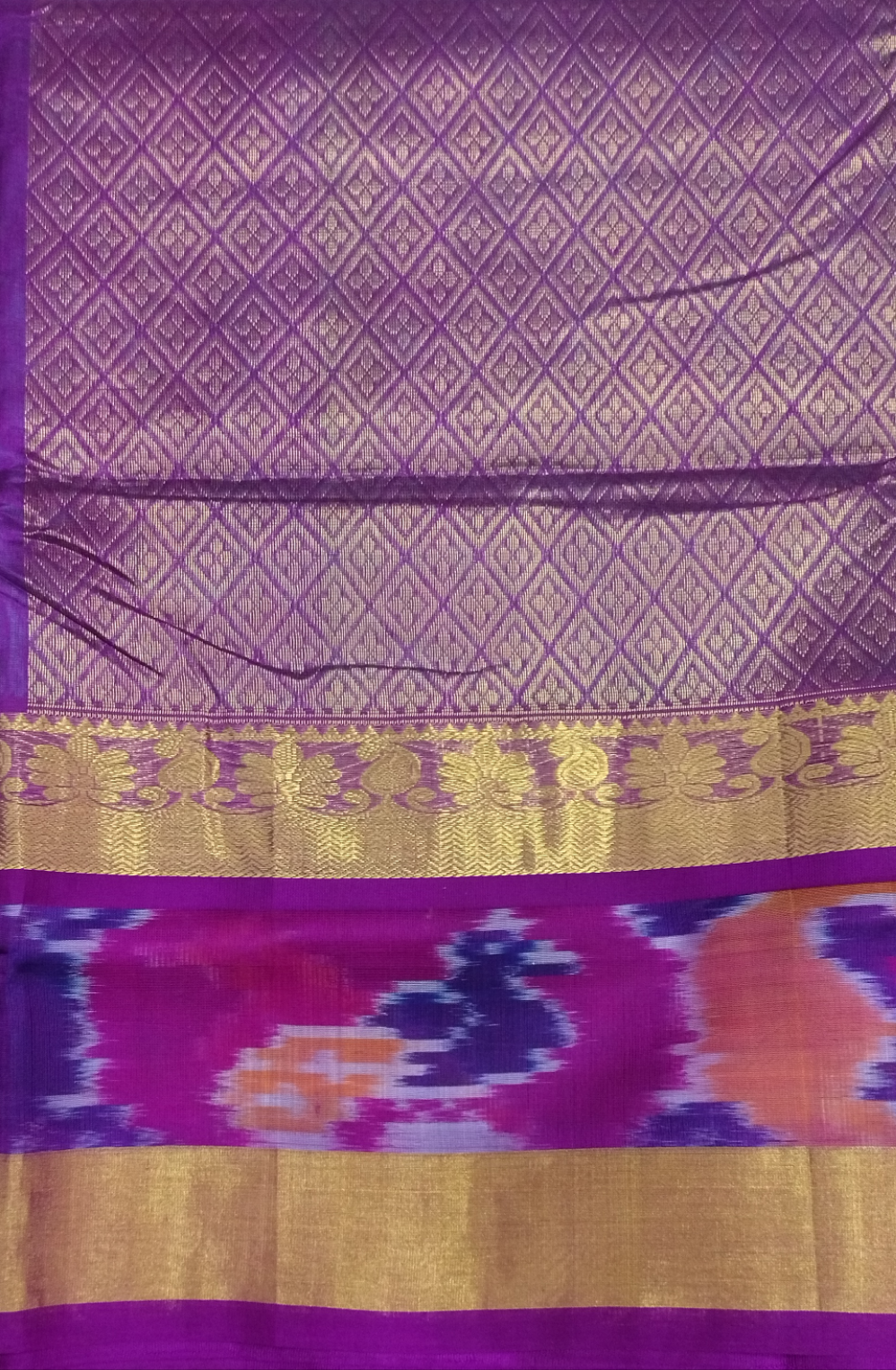 Korvai Silk Cotton Pochampalli 10yardz