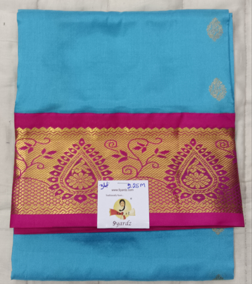 Pattu Pavadai Pure silk 34"