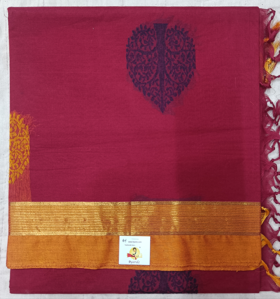 Chettinadu cotton Embossed 6 yardz