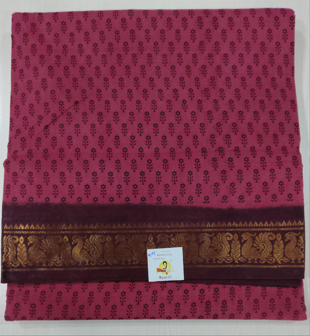 Sungudi cotton 9.5 yards madisar
