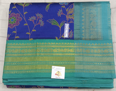 Semi silk Printed Korvai 6Yards