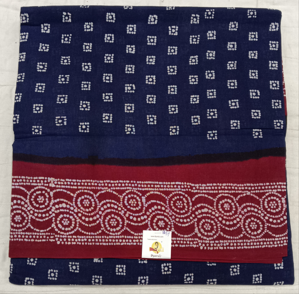 Sungudi cotton 10.5yards 49"