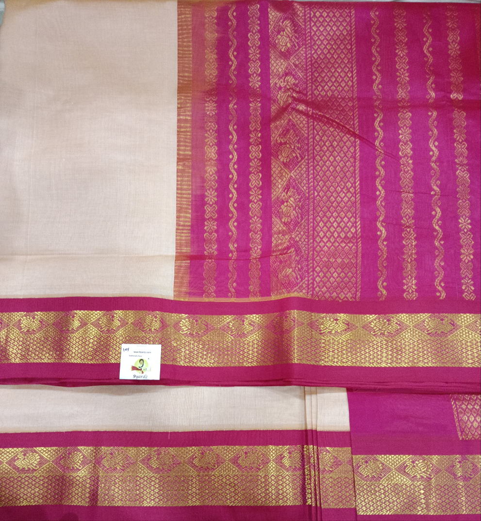 Semi Silk cotton Korvai Madisar