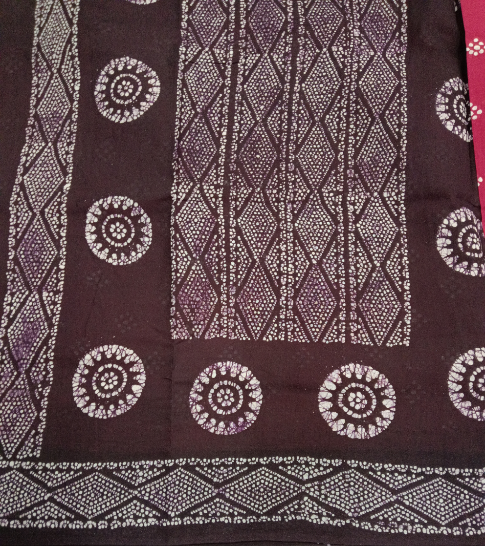 Sungudi cotton 10.5yards 49"