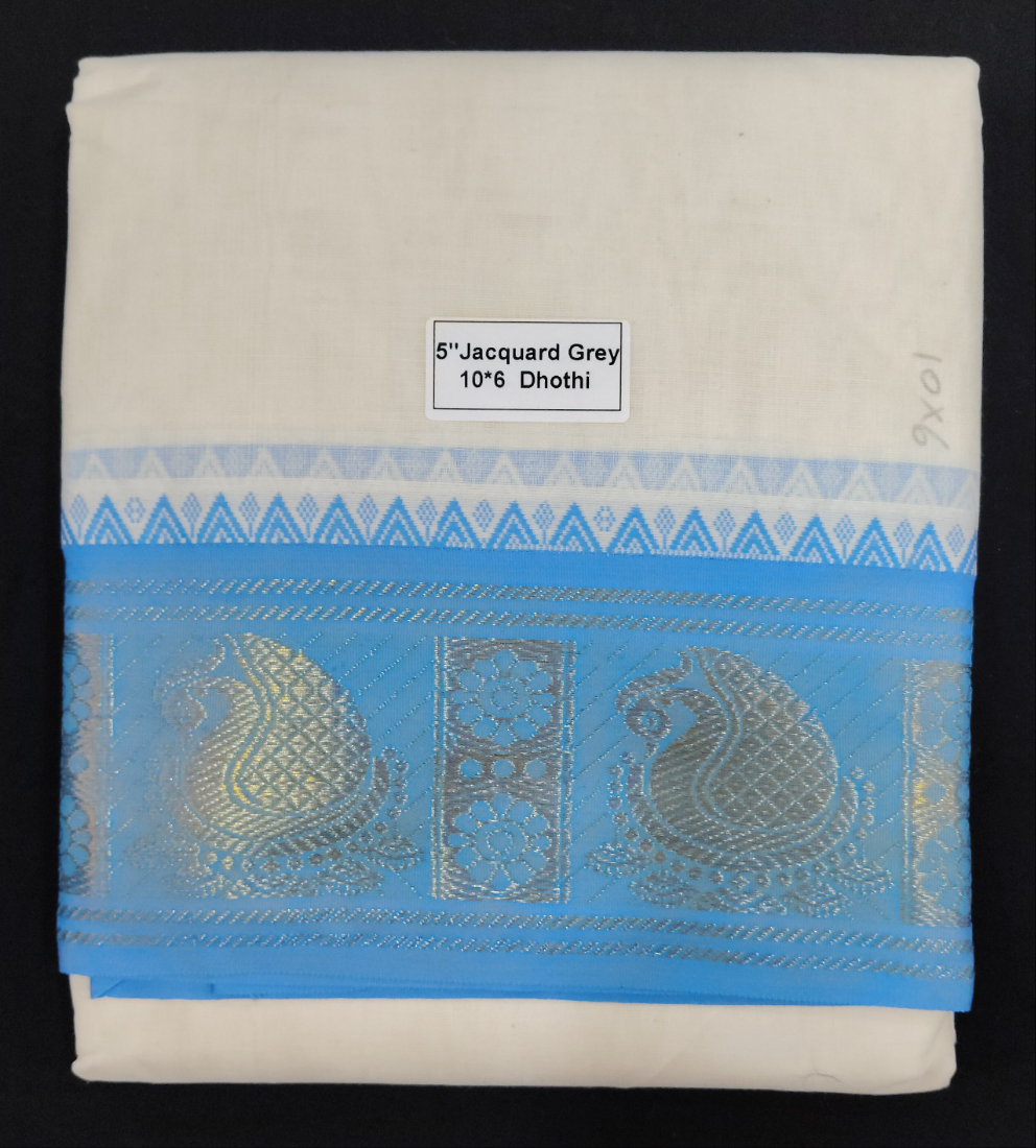 Cotton Dhothi Jacquard 10*6
