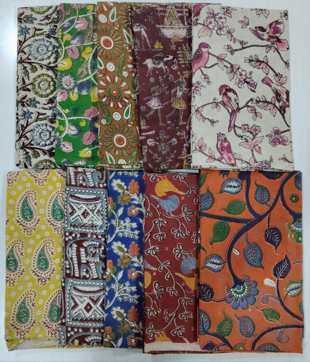 Navarathri special Kalamkari blouse bits