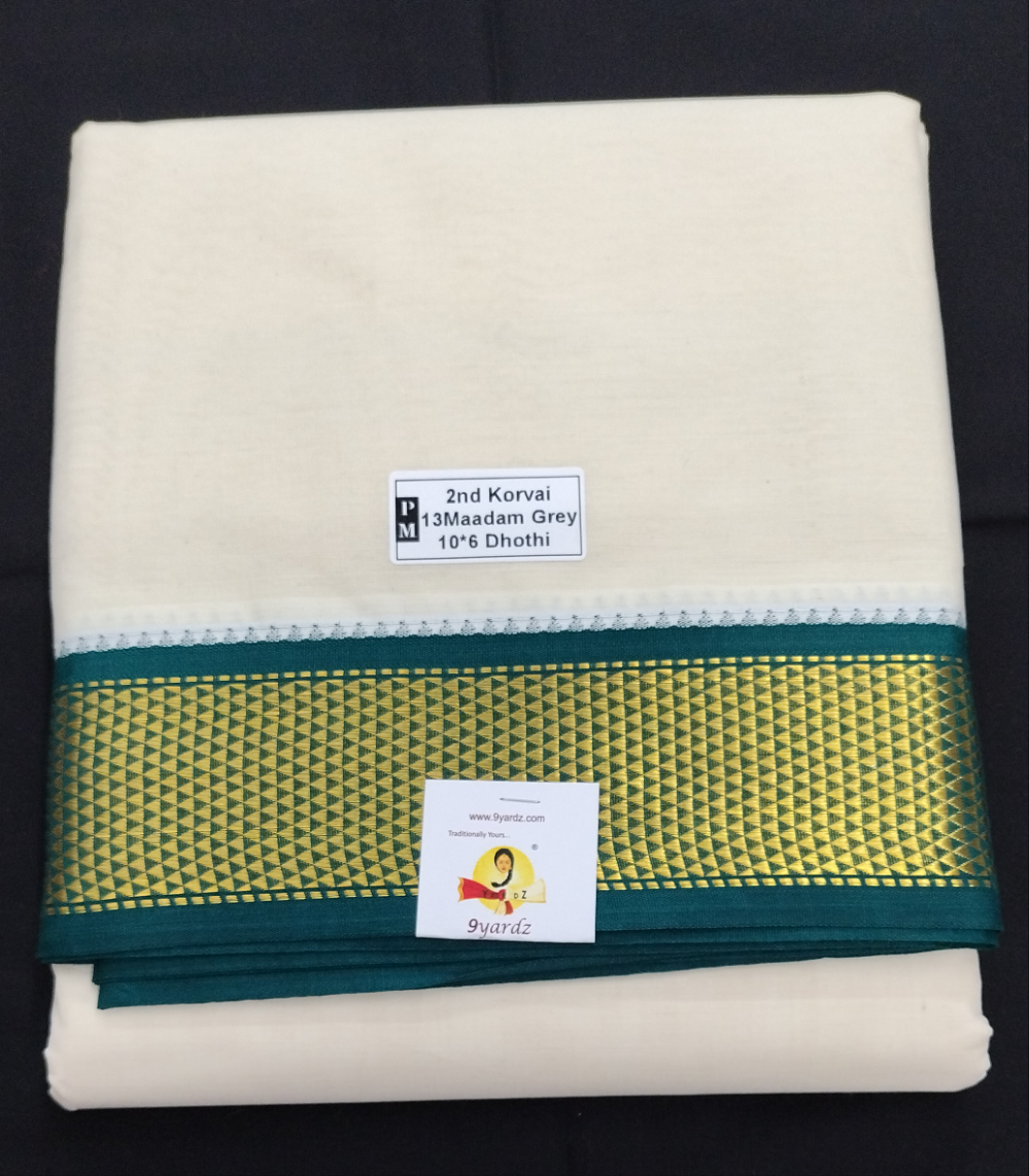 Pure cotton Muhurtham dhoti 10*6