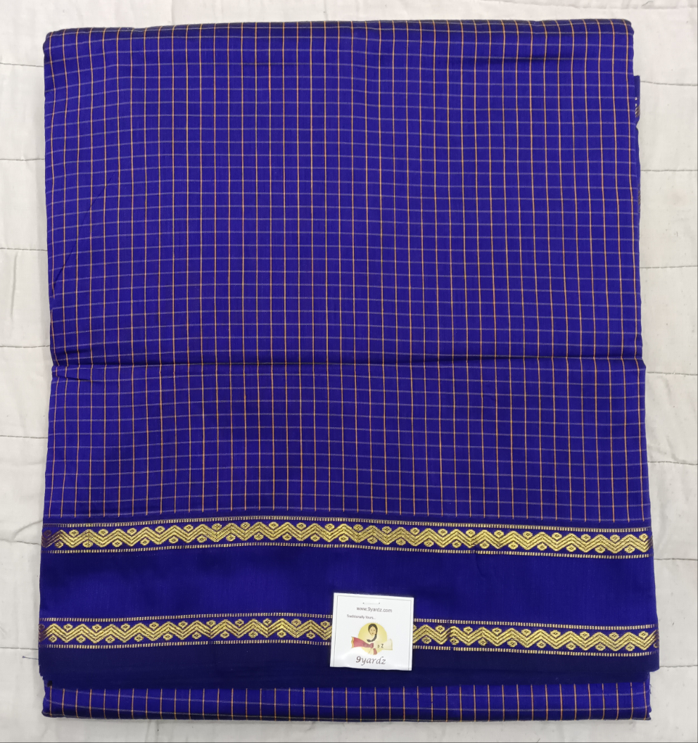 Kalyani Cotton checked 9.5 yards