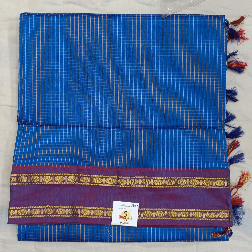 Kalyani Cotton checked 9.5 yards