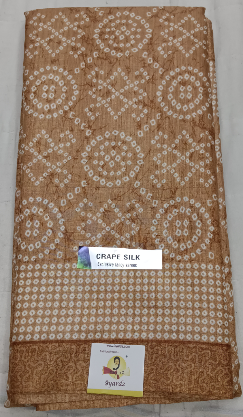 Fancy Semi Grepe weightless sarees