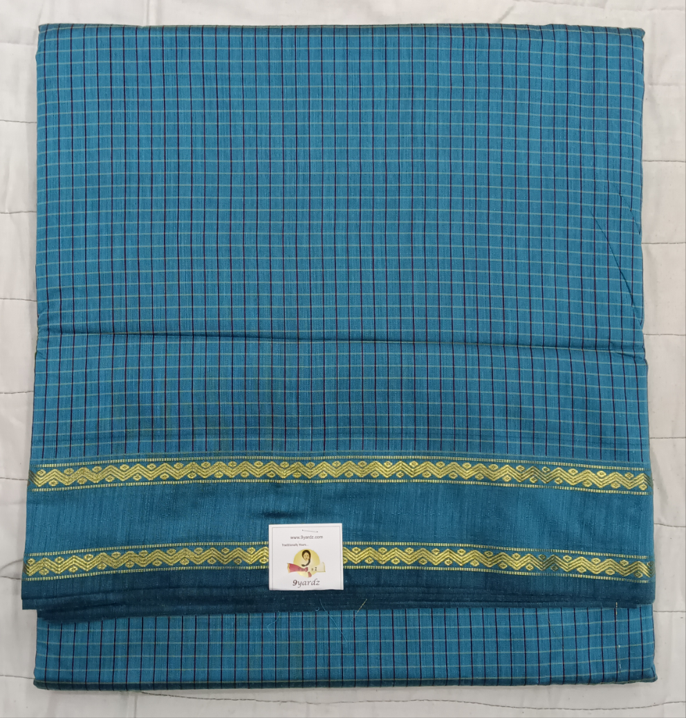 Kalyani Cotton checked 9.5 yards